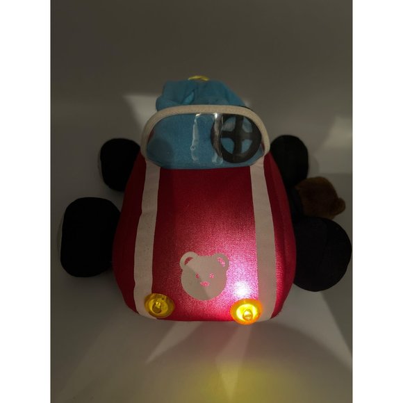 Top Gund Baby Stuffed Animal Sports Car Teddy Bear Driver Plush Toy Light Up - Picture 4 of 8
